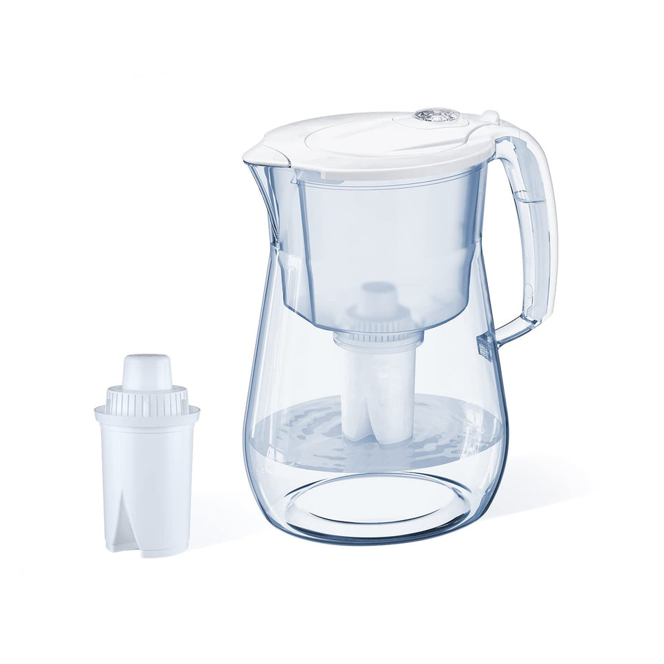 Aquapureline 12-Cup Water Filtration Jug - White, Includes 1 x B15 Filter