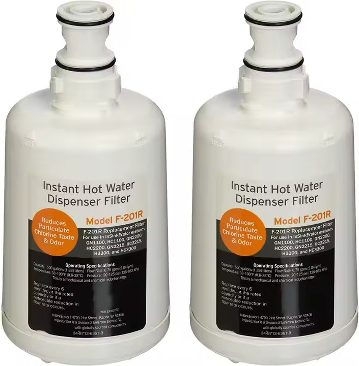 InSinkErator F-201R Refrigerator Water Filter 2 Pack